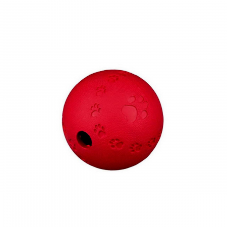 Caini - Jucarie pentru caini,  minge cauciuc clopotel mare 7cm