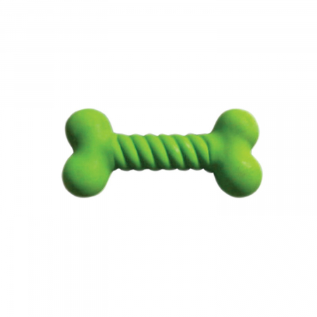 Caini - Jucarie pentru caini, os cauciuc rasucit 14x3cm