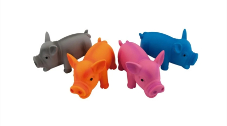 Accesorii caini - Jucarie latex Nayeco - Porc - 11cm