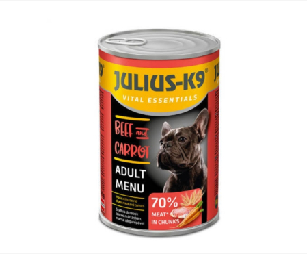 Hrana Umeda Caini - Julius K9 Dog - Hrana umeda super-premium - Vita - 1240g