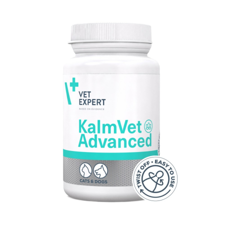 Diverse pisici - Supliment pentru calmarea stresului si anxietatii Kalmvet ADVANCED Twist Off, VetExpert, 60 capsule