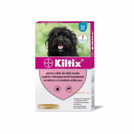 Deparazitare externa - Kiltix zgarda antiparazitara, 53 cm