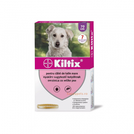 Deparazitare externa - Kiltix zgarda antiparazitara, 70 cm