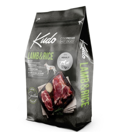 Hrana Uscata Caini - Kudo Adult Mini Sensitive - Hrana uscata caini, presata la rece - Miel si Orez - 12kg