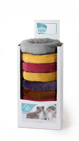 Pisici - Leopet Culcus Fur Donut 50 x 15 cm