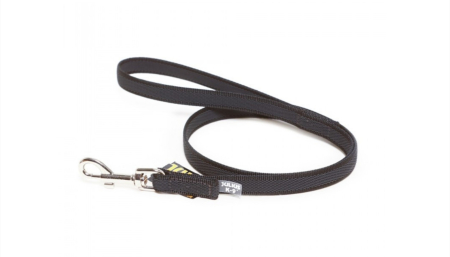 Hamuri, Lese si Zgarzi - Lesa Julius K-9 Color & Gray, antiderapanta, cu maner - 20mmx1.2m - Negru