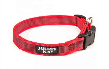 Accesorii caini - Zgarda caini Julius K-9 IDC Color & Gray - 27-42cm - Rosu