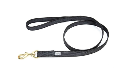 Accesorii caini - Lesa caini Julius K9 Color & Gray, antiderapanta, cu maner - 14mmx1.2m - Negru