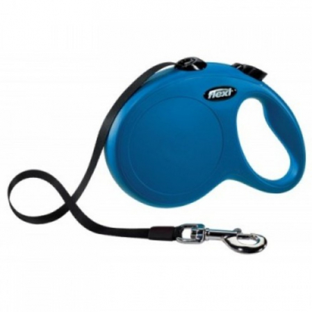 Caini - Lesa pentru caini Flexi New Classic  Banda XS 3M Albastru