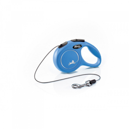 Caini - Lesa pentru caini Flexi New Classic Snur XS 3M Albastru