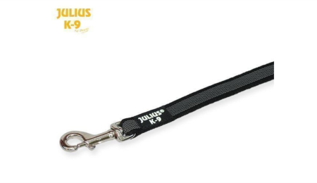 Lesa Julius K9 Color & Gray, antiderapanta, cu maner - 14mmx2m - Negru [1]