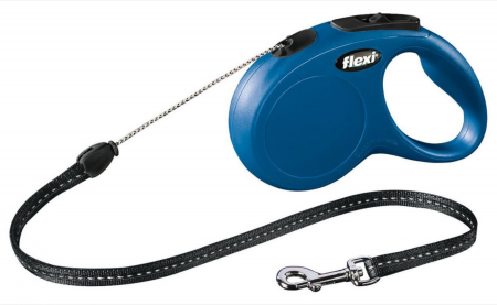 Pisici - Lesa pentru Pisici Flexi New Classic Snur XS 3M Albastru