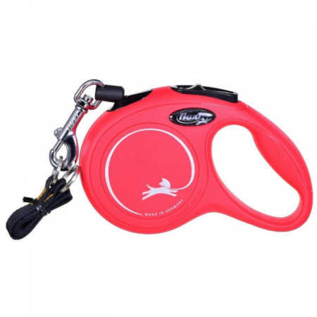 Pisici - Lesa pentru Pisici Flexi New Classic Snur XS 3M Rosu