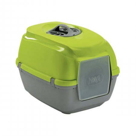 Pisici - Litiera pentru pisici mps nova green 56x40x40.5(h)cm