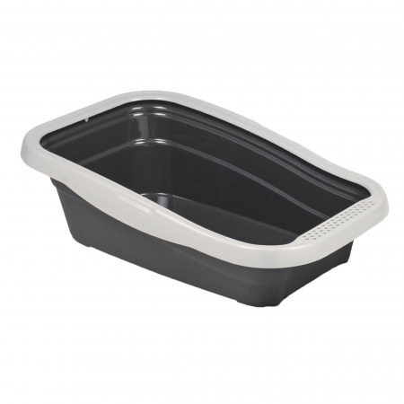 Pisici - Litiera pentru pisici Nella MPS, gri, 56×36,5x18h cm