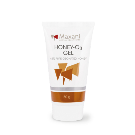 Pisici - Maxani Honey-O3 gel, pentru vindecarea pielii deteriorate la animale, 50 g