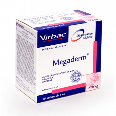 Dermatologice Caini - MegaDerm 8 ml, 28 plicuri