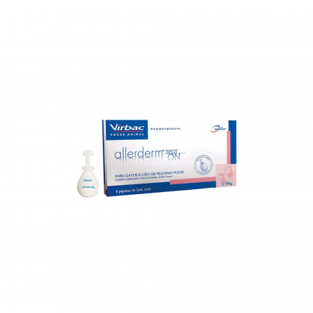 Dermatologice Caini - Allerderm Spot On 2 ml (< 10 kg), 6 pipete