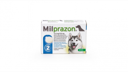 Caini - Milprazon Dog 12.5 / 125 mg (> 5 kg), 1 tableta