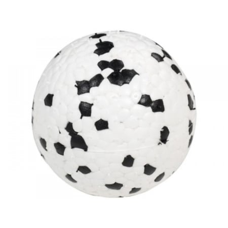 Caini - Minge din cauciuc pentru caini, BLOOM M-PETS, 7cm, alb si negru