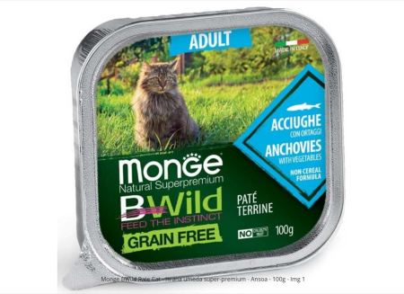 Hrana Umeda - Monge BWild Pate Cat - Hrana umeda pisici super-premium - Ansoa - 100g