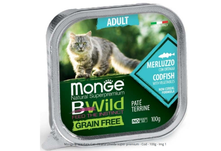 Hrana Umeda - Monge BWild Pate Cat - Hrana umeda pisici super-premium - Cod - 100g