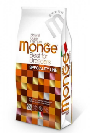 Caini - Monge Breeder Natural Superpremium Monoprotein Adult All Breeds - Vita si Orez - 15kg