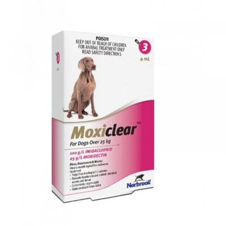 Deparazitare externa - Moxiclear Caine Spot-On XL 4 ml 25-40 kg 3 pipete