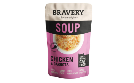 Hrana Umeda - Supa pentru pisici, Bravery Soups, pui si morcov, 1x40g