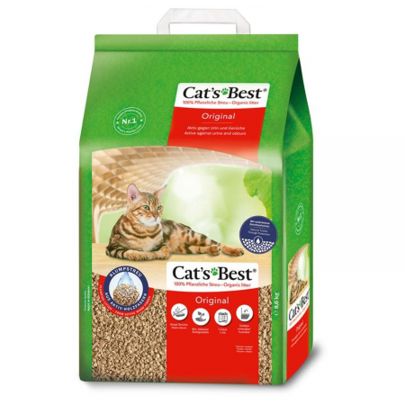 Pisici - Asternut pentru litiera Cat’s Best Oko Plus Original 10 l