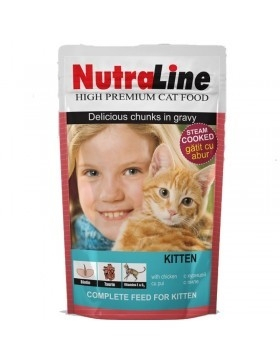 Pisici - Nutraline Cat Plic Classic Kitten 100 g
