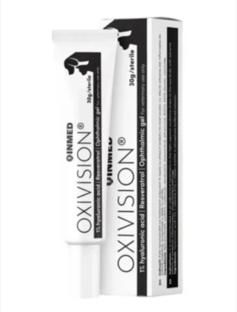 Farmacie Caini - Oxivision, Gel oftalmic 1% acid hialuronic si antioxidanti pentru caini si pisici , 30 g