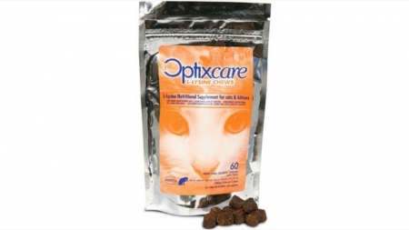 Pisici - Optixcare L-LYSINE CHEWS supliment pentru pisici, 60 tablete