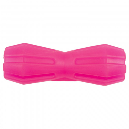 Jucarie in forma de Gantera cu Gaura din cauciuc termoplastic, multicolor, 12 cm [1]
