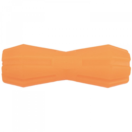 Jucarie in forma de Gantera cu Gaura din cauciuc termoplastic, multicolor, 12 cm [3]