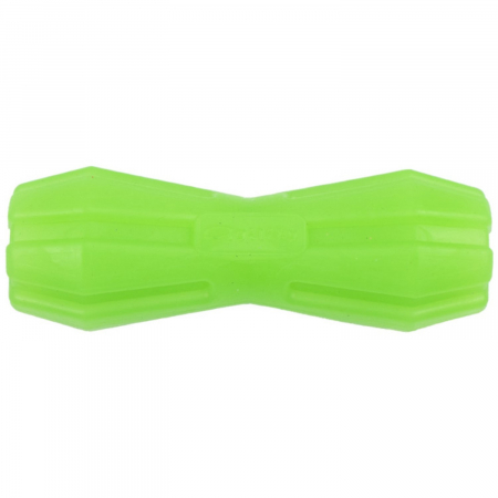 Jucarie in forma de Gantera cu Gaura din cauciuc termoplastic, multicolor, 12 cm [2]