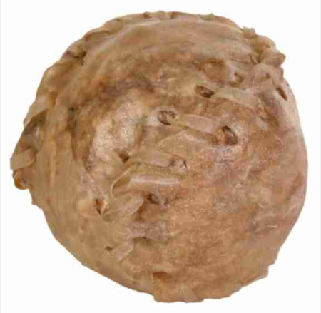 Caini - Recompense Pentru Caini, Minge Din Piele Uscata Cu Umplutura, 4.5 cm 70 g