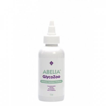 ORL Caini - Abelia GlycoZoo, solutie auriculara de curatare,uscare, cerumenolitica, keratolitica și cu efecte lipolitice, VetNova, 118ml