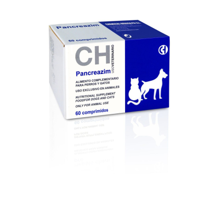 Caini - PANCREAZIM supliment nutritional cu enzime vegetale, pentru caini si pisici 60 tbl