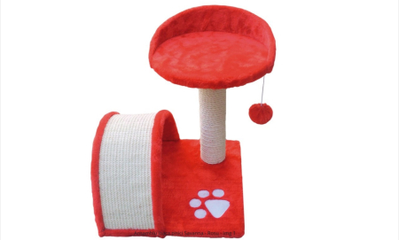 Ansambluri de joaca, sisaluri - Ansamblu joaca pisici Savanna - Rosu 36x36x44cm