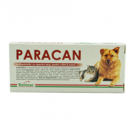 Caini - Paracan, 10 comprimate