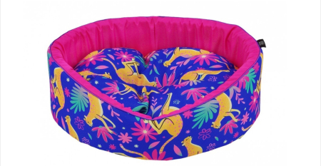 Paturi, perne si cosuri pentru caini - Pat caine - CAZO Exotic Pink Blue - 50x46cm