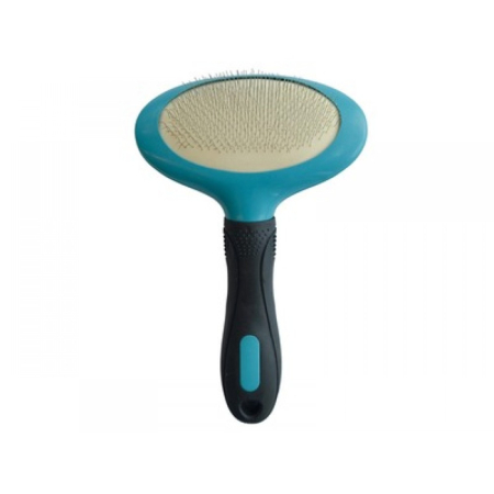 Igiena si ingrijire pisici - Perie ovala pentru caini si pisici SLICKER M-PETS, L 12,5 x 19,5 cm