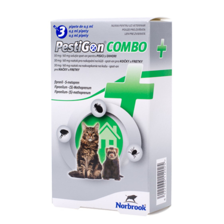 Deparazitare externa - AMFLEE COMBO pisica si dihor 50 mg x 3 pipete