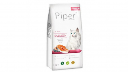 Hrana Uscata Pisici - Piper Adult Cat hrana uscata sterilizate, somon, 3 kg