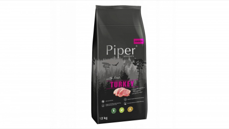 Hrana Uscata Caini - Piper Junior Dog, curcan, 12 kg