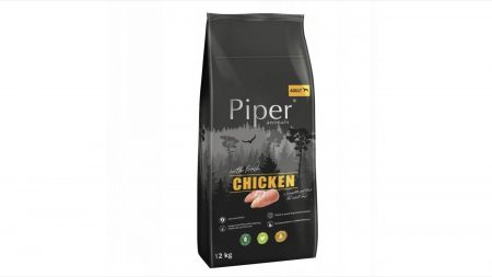 Hrana Uscata Caini - Piper Adult Dog, pui, 12 kg