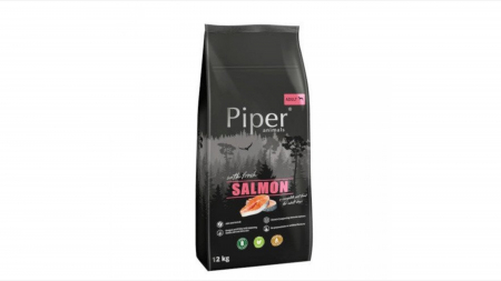 Hrana Uscata Caini - Piper Adult Dog, somon, 12 kg