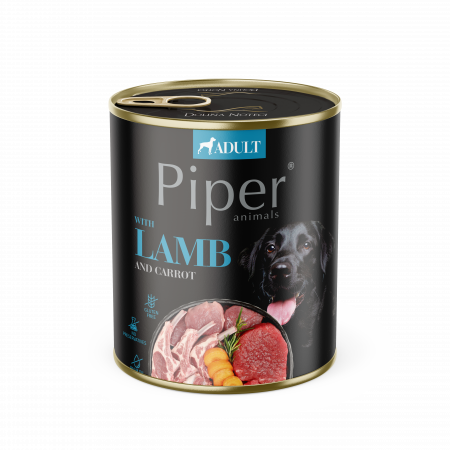 Hrana Umeda Caini - Piper Adult, Hrana Umeda, Carne de Miel si Morcovi, 800 g