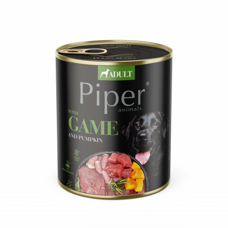 Hrana Umeda Caini - Piper Adult, Hrana Umeda, Carne de Vanat si Dovleac, 800 g